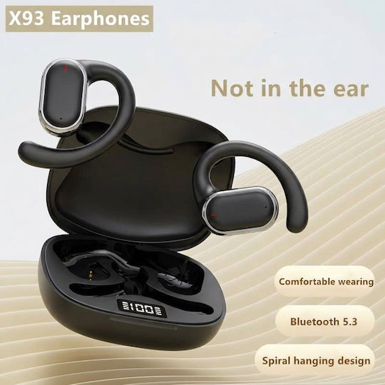 CYXG X93 Offenes Ohr Bluetooth Kopfhörer mit Ladekoffer Schwarz