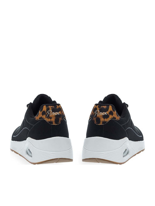 Women's Chunky Black Sneakers