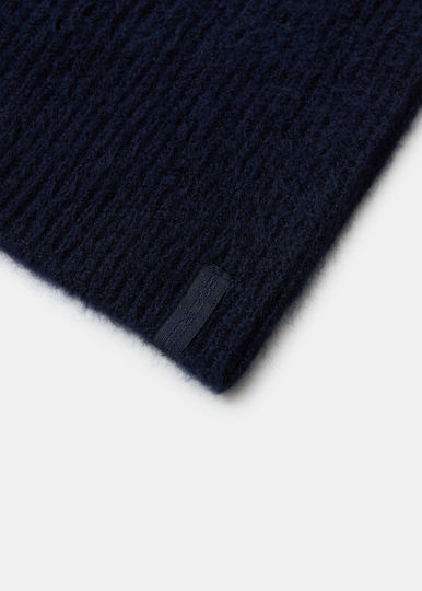 Beanie Unisex Σκούφος Πλεκτός σε Navy Μπλε χρώμα