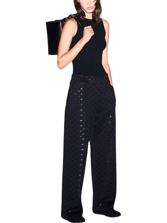 Damen Stoffhose Schwarz