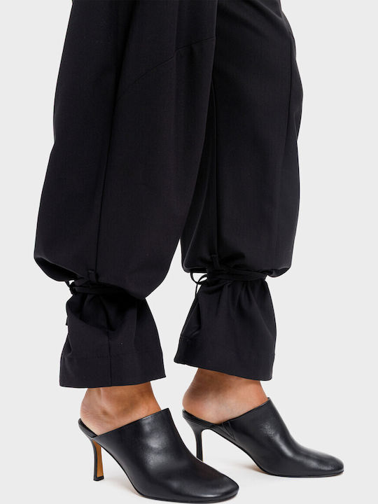 Women's Fabric Trousers Black