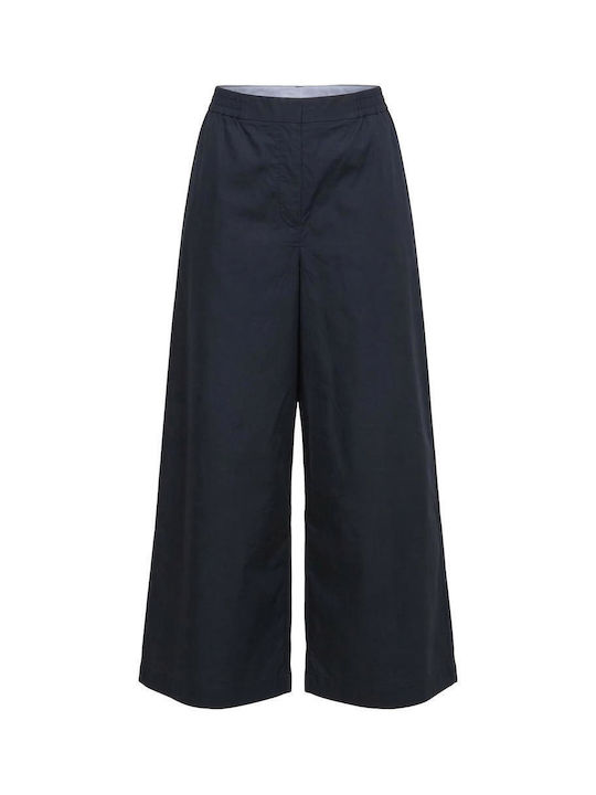 Women's Pantaloons with Rubber Band in Loose Fit Navy