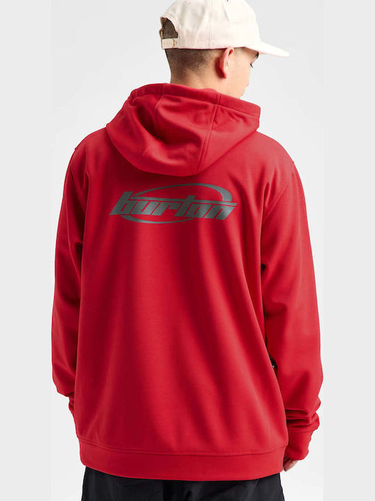 Oak Hooded Sweatshirt Geranium Red