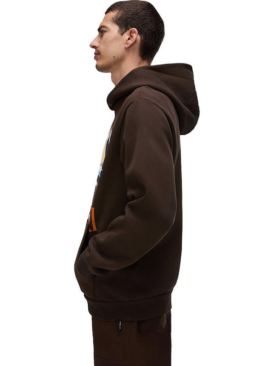 Hooded Sweatshirt Brown