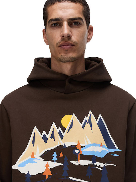 Hooded Sweatshirt Brown