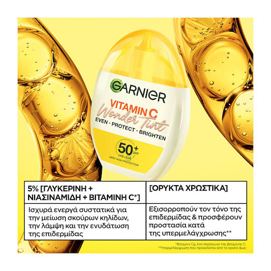 Garnier Vitamin C Wonder Tint Sonnencreme Gesicht SPF50+ 40ml