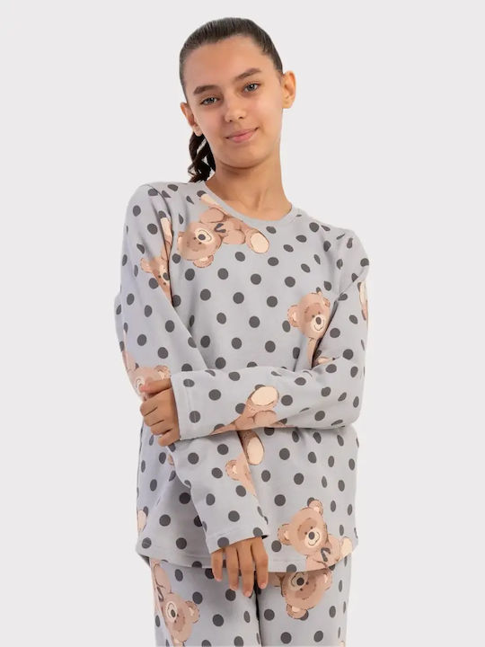 Vienetta Secret Pijama de Iarnă Gri pentru Copii Vienetta Secret Pijama de Iarnă Gri pentru Copii