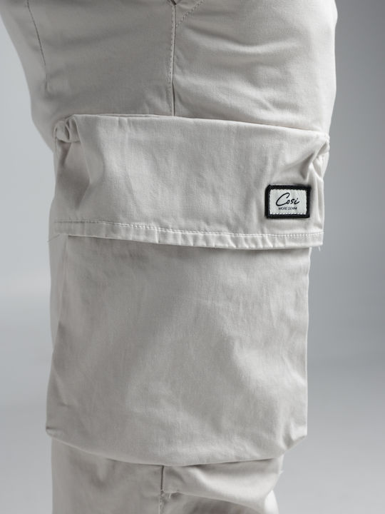 Men's Trousers Cargo Regular Fit Beige