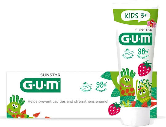 GUM Kinderzahnpasta mit Geschmack Erdbeere 50ml