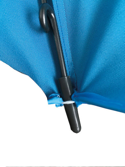 Campo Folding Beach Umbrella Diameter 2.2m Sky Blue