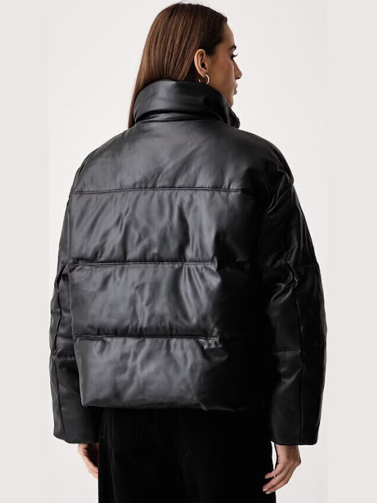 Women's Puffer Jacket for Winter Black