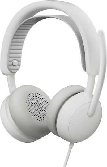 Logitech Zone Wired 2 Auf Dem Ohr Multimedia-Kopfhörer Mit Mikrofon Und USB-A-Konnektivität In Weiß