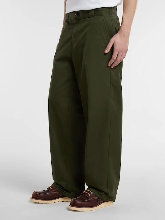 Work Pant Ανδρικό Παντελόνι Loose Fit Χακί
