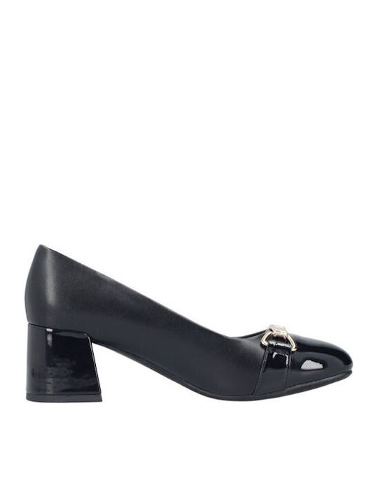 Leder Pumps Schwarz