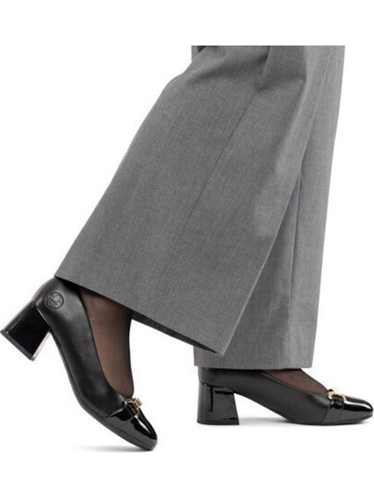 Leder Pumps Schwarz