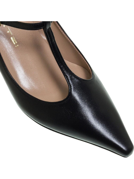 Leather Heels Black