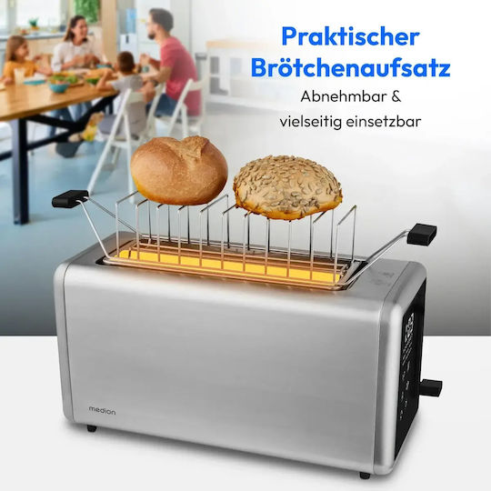 Medion Toaster 2 Schlitze 1450W Graues