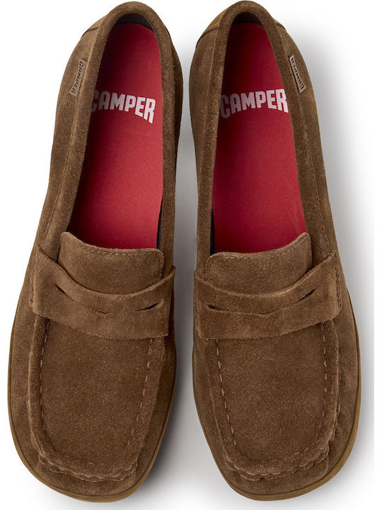 Δερμάτινες Loafer Γόβες Καφέ