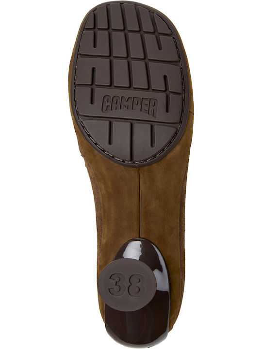 Δερμάτινες Loafer Γόβες Καφέ