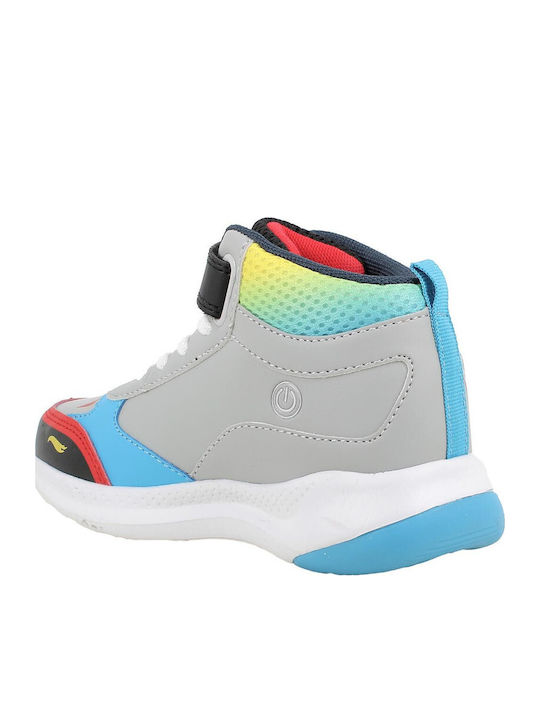 Kinder Sneaker Hoch Anatomisch mit Lichtern mit Rollen Mehrfarbig