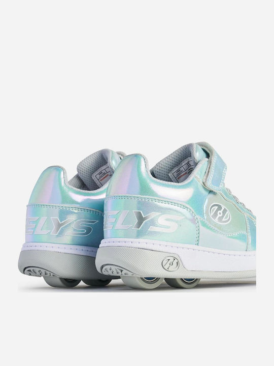 Kinder Sneaker mit Rollen Silber