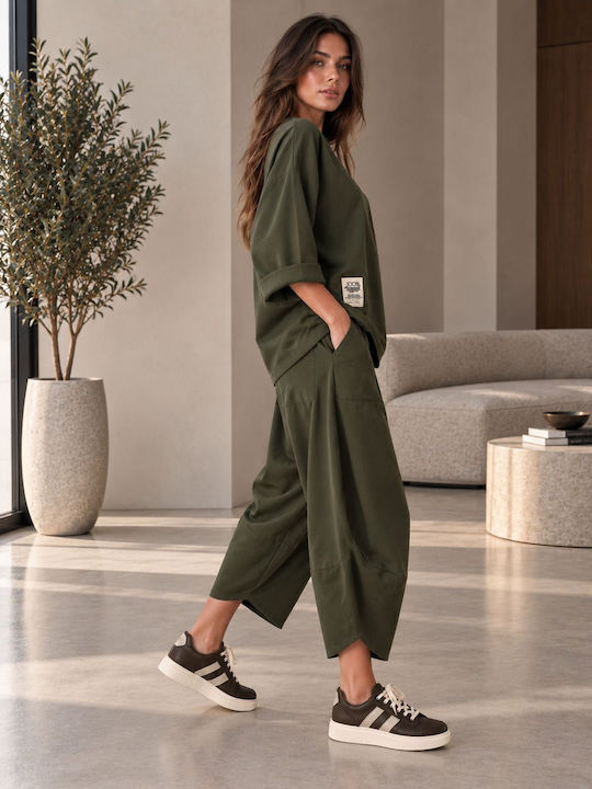 Khaki Tracksuit Set
