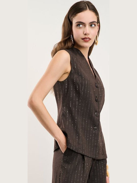 Women's Brown Vest
