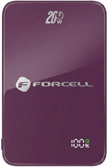 F-Energy F10K8 MagSafe Външна батерия 10000mAh 15W Power Delivery / Quick Charge Череша
