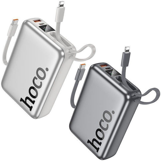 Hoco Q39 Power Bank 20000mAh 22.5W με Θύρα USB-A και Θύρα USB-C Power Delivery / Quick Charge Λευκό