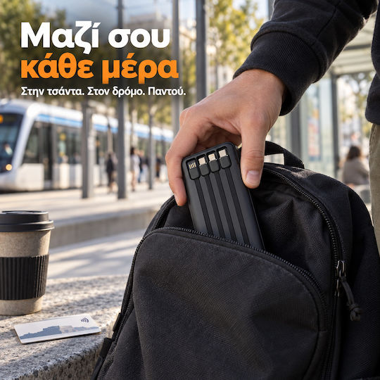Amaya APB-F129 Power Bank 10000mAh 22.5W Schwarzes