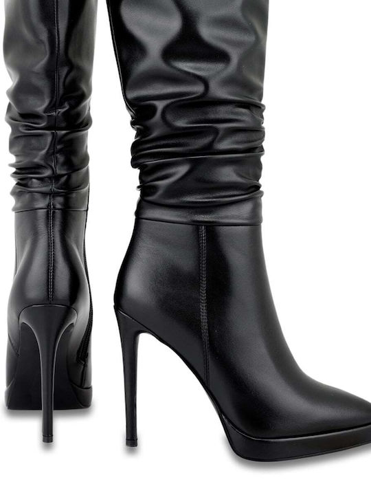Women's Boots with High Heel Black