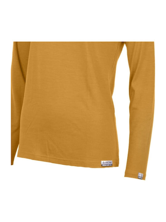 Lasting Atila-2424 Bluză Termică Cu Mâneci Lungi Pentru Femei Galbenă