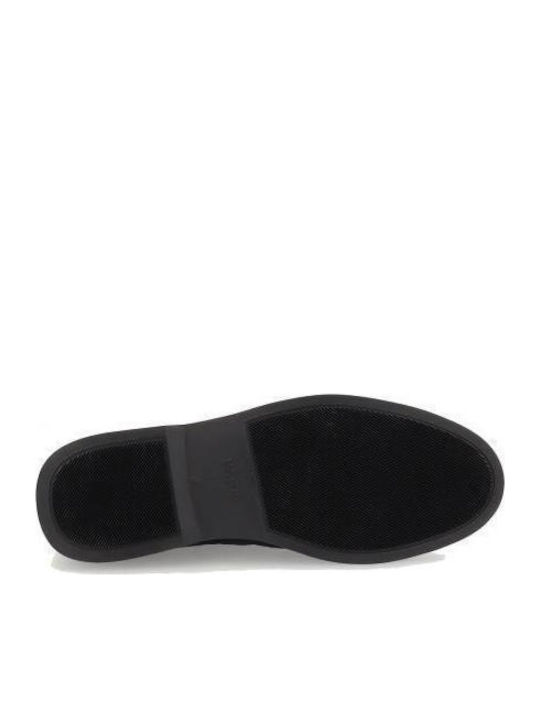 Suede Herrenstiefel Schwarz
