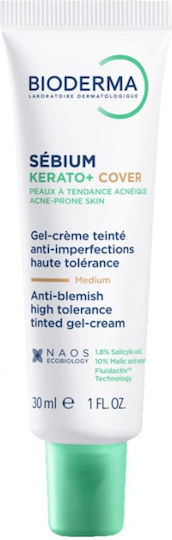 Bioderma Sébium Kérato+ Cover Tinted Gel Cream Against Imperfections for Acne-Prone Skin