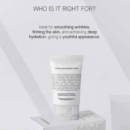 Transparent Lab Retinal Age Reverse Cream Face Night 50ml