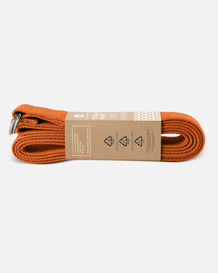 Lotuscrafts Curea Yoga D-ring Kurkuma Bio Bumbac 250x3,8 Cm