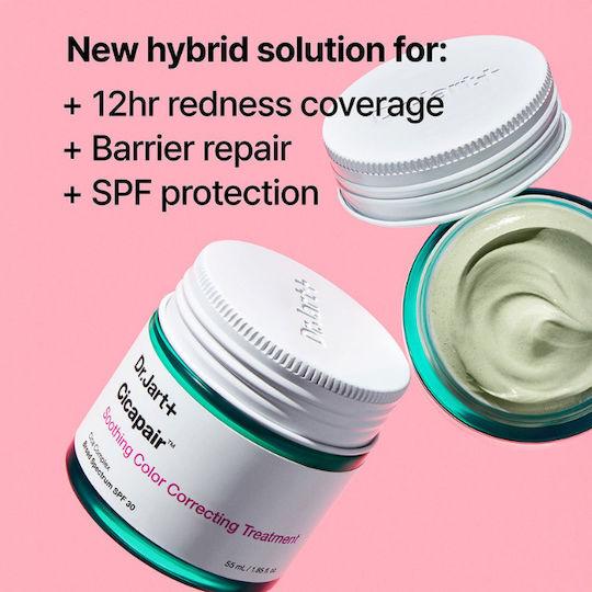 Dr. Jart+ Cicapair Face Day Cream with SPF30 for Blemishes, Dark Spots & Brightening with Niacinamide & Centella Asiatica 30ml