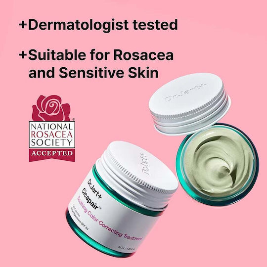 Dr. Jart+ Cicapair Face Day Cream with SPF30 for Blemishes, Dark Spots & Brightening with Niacinamide & Centella Asiatica 30ml