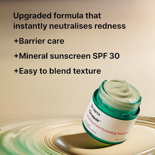 Dr. Jart+ Cicapair Face Day Cream with SPF30 for Blemishes, Dark Spots & Brightening with Niacinamide & Centella Asiatica 30ml