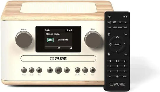 Sangean WR-9 Tabletop Radio with Bluetooth Moonlight Oak