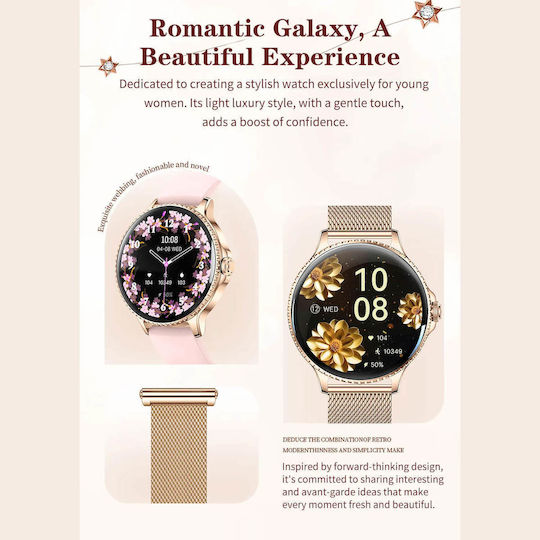 Smartwatch Microwear I225 Gold Steel