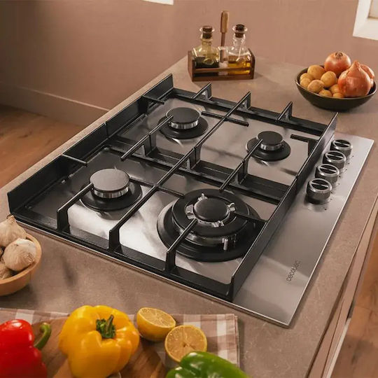 Cecotec Bolero Squad G 4400 F Plită Pe Gaz Autonomă Inox 58.3x51cm Argintie