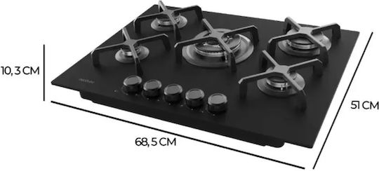 Cecotec Bolero Squad G 5400S Gas Kochfeld Autonom 68.5x51cm