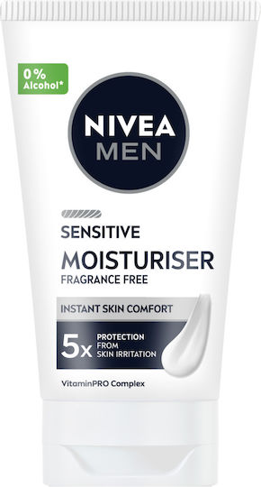 Nivea Men Sensitive Moisturiser 24h Moisturizing Men's Face Cream Day 75ml