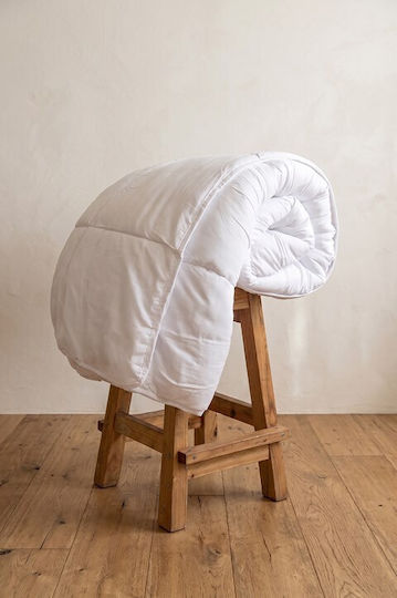 Viokarpet Einzelschlafdecke mit Mikrofaser-Füllung 170x240cm Flex Comforter Weiß