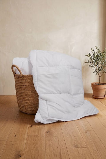 Viokarpet Einzelschlafdecke mit Mikrofaser-Füllung 170x240cm Flex Comforter Weiß