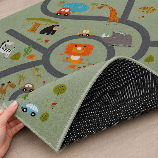 Saray Home Happy Safari Πράσινο 200x290cm Saray Home Happy Safari Πράσινο 200x290cm