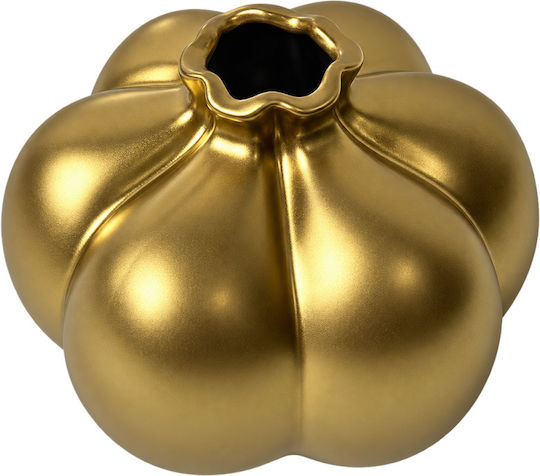 Dekorative Keramik Goldener Kürbis 10x9x8cm Galifas 492353