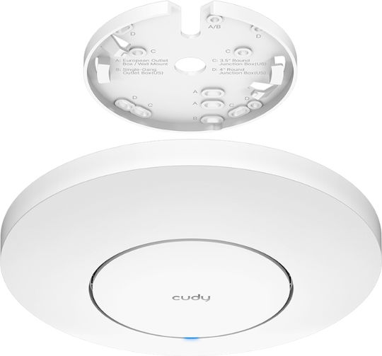 Cudy AP3000S Точка за достъп с Mesh Wi‑Fi 6 Двулентов (2.4 и 5GHz) Единичен комплект