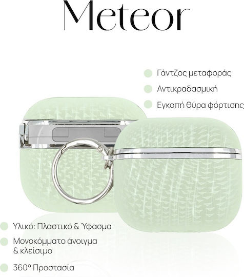 Sonique Meteor Kunststoffhülle Mit Haken In Grüne Farbe Für Apple AirPods 4